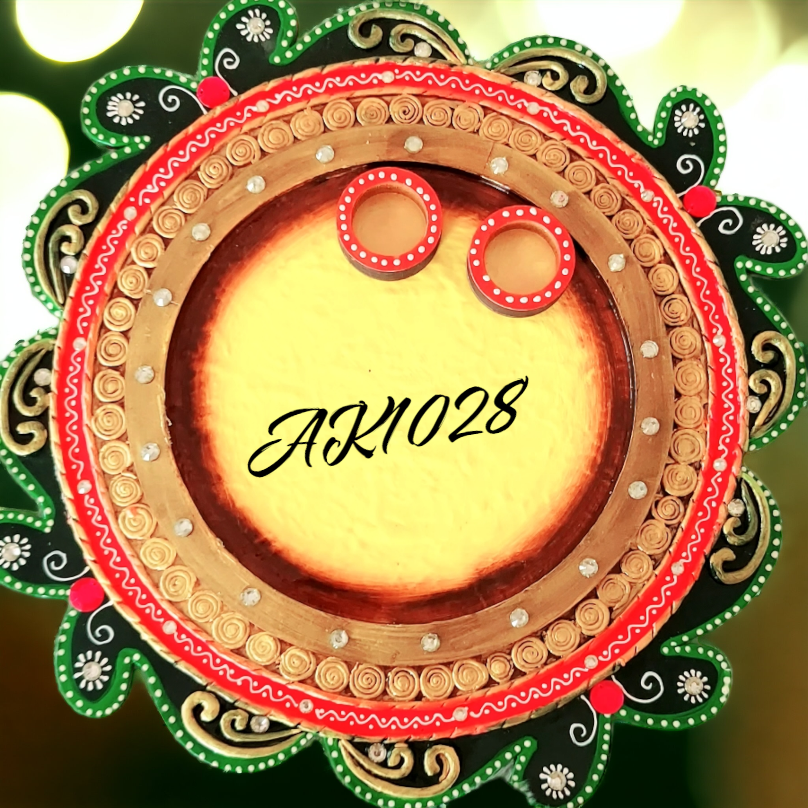 ROUND SHAPE POOJA THALI